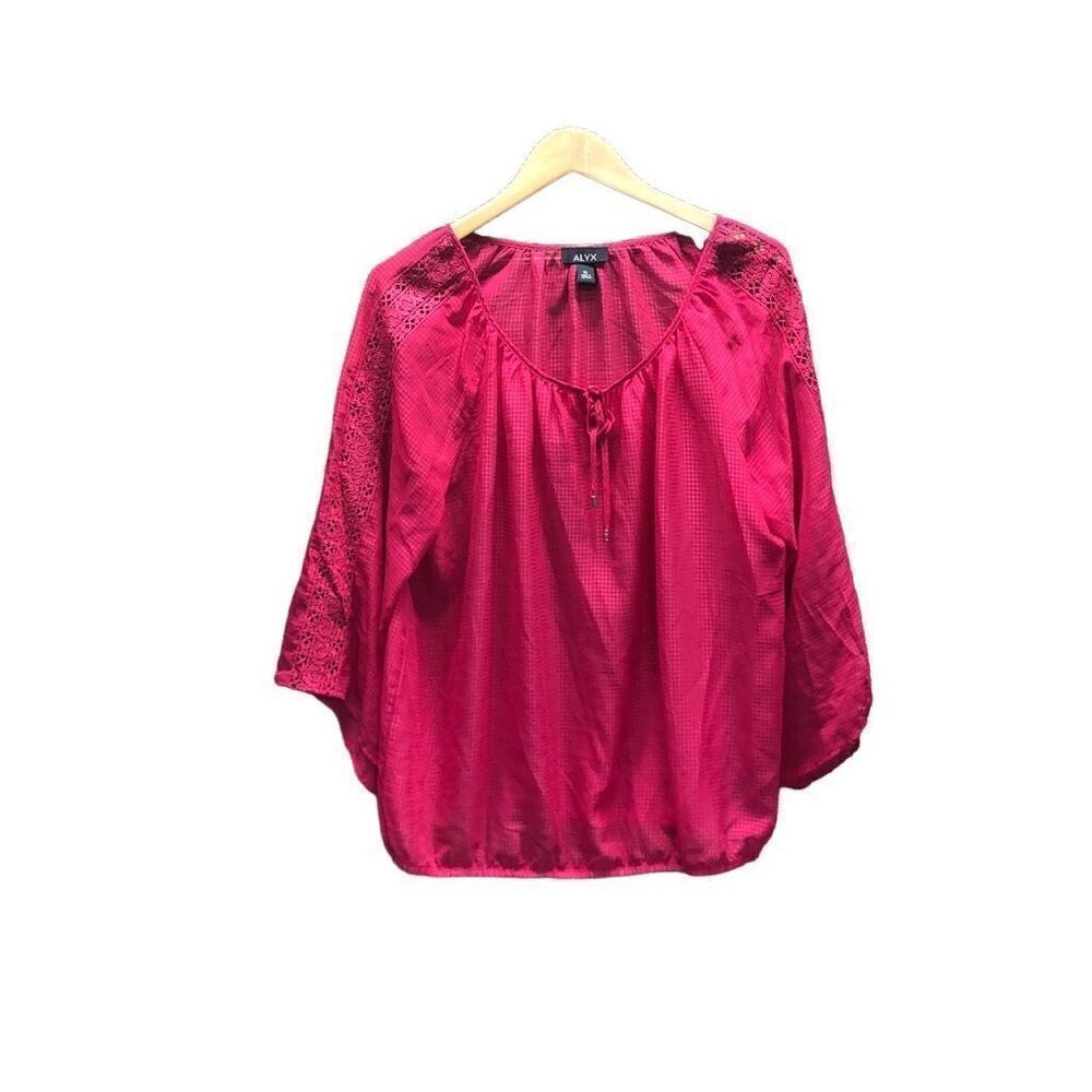 Alyx XL Hot Pink Blouse Long Sleeve